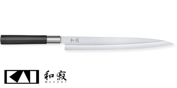Coltello Yanagiba Kai 24 cm 6724Y Wasabi Black - immagine 2