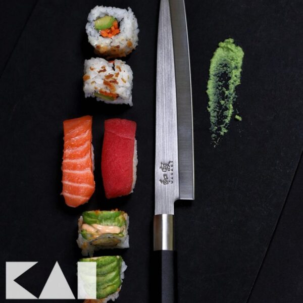 Coltello Yanagiba Kai 24 cm 6724Y Wasabi Black - immagine 4