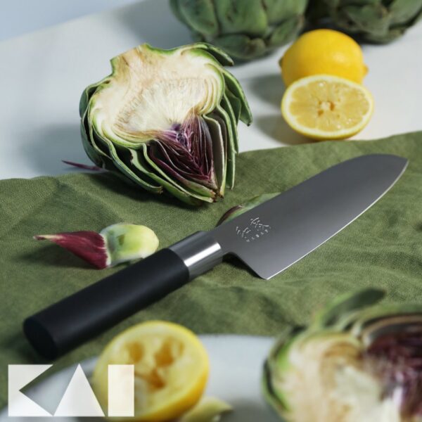 Coltello Santoku Kai 16,5 cm 6716S Wasabi Black - immagine 3
