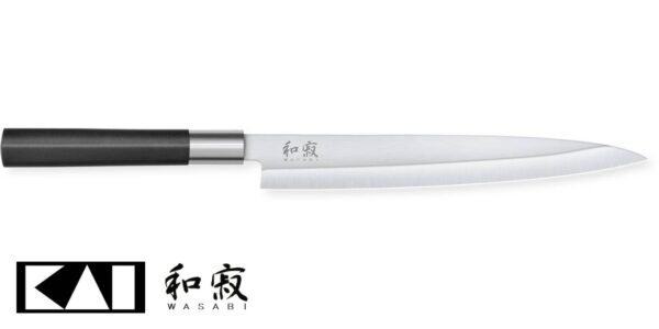 Coltello Yanagiba Kai 21 cm 6721Y Wasabi Black - immagine 2