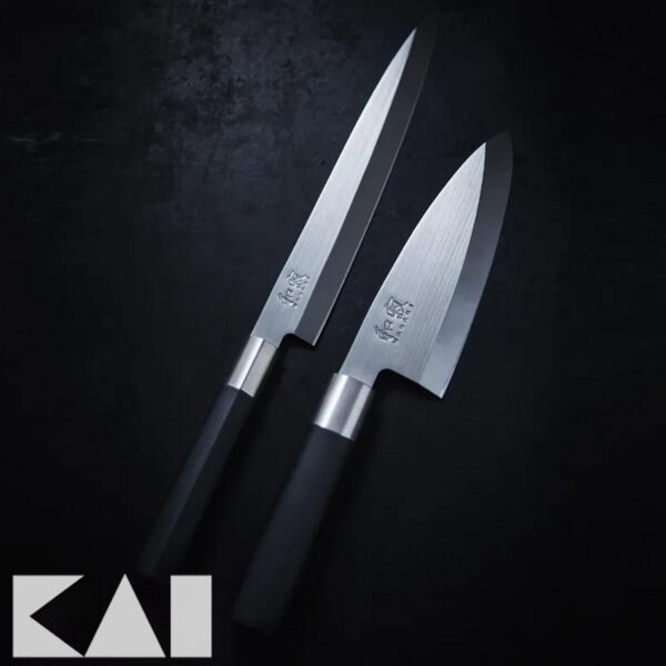 Coltello Deba Kai 15 cm 6715D Wasabi Black - immagine 4