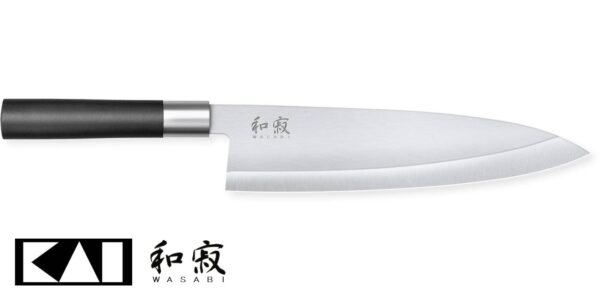 Coltello Deba Kai 21 cm 6721D Wasabi Black - immagine 2