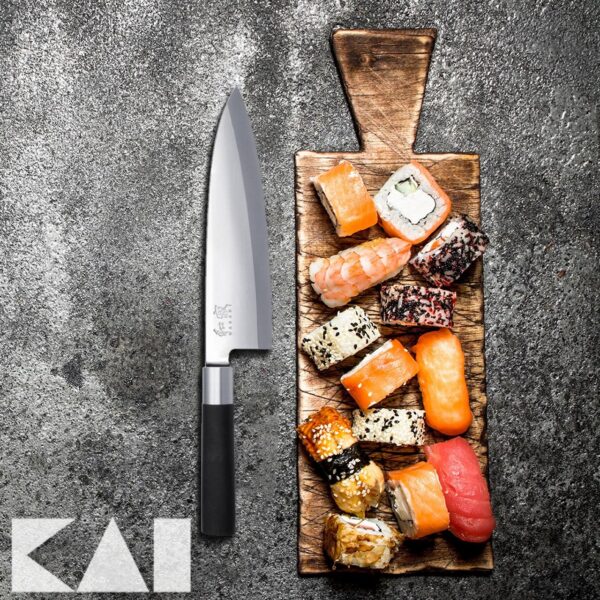 Coltello Deba Kai 21 cm 6721D Wasabi Black - immagine 4