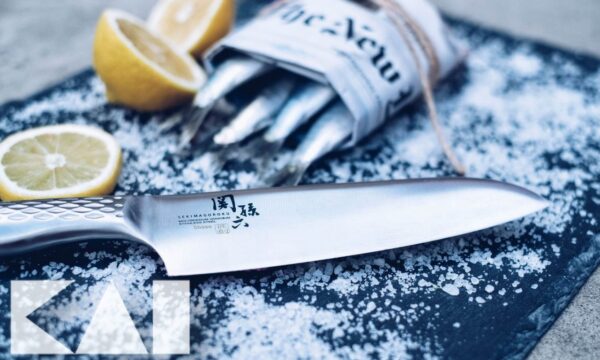 Coltello Santoku Kai 16,5 cm AB-5156 Seki Magoroku Shoso - immagine 3