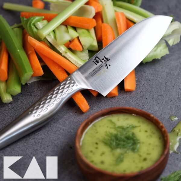 Coltello Santoku Kai 16,5 cm AB-5156 Seki Magoroku Shoso - immagine 4