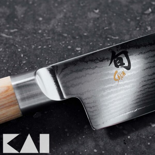 Coltello Santoku Kai DM-0702W Shun Classic White - immagine 4