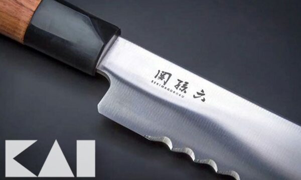 Coltello da pane Kai MGR-0225B Seki Magoroku Redwood - immagine 4