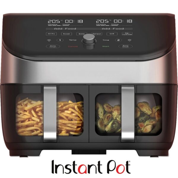 Friggitrice ad aria Instant Vortex Plus Dual Clearcook BL IP 140-3127-01 - immagine 4
