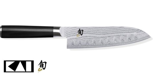 Coltello Santoku olivato Kai 18 cm DM-0718 Shun Classic - immagine 2