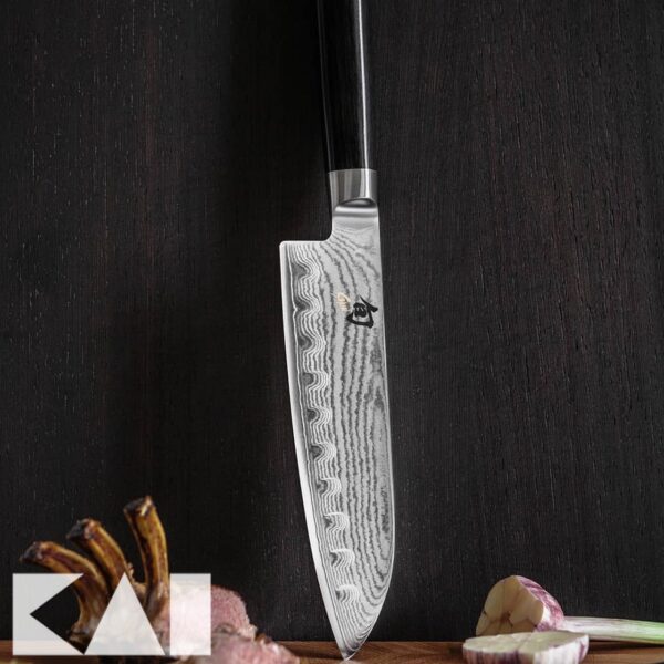 Coltello Santoku olivato Kai 18 cm DM-0718 Shun Classic - immagine 3