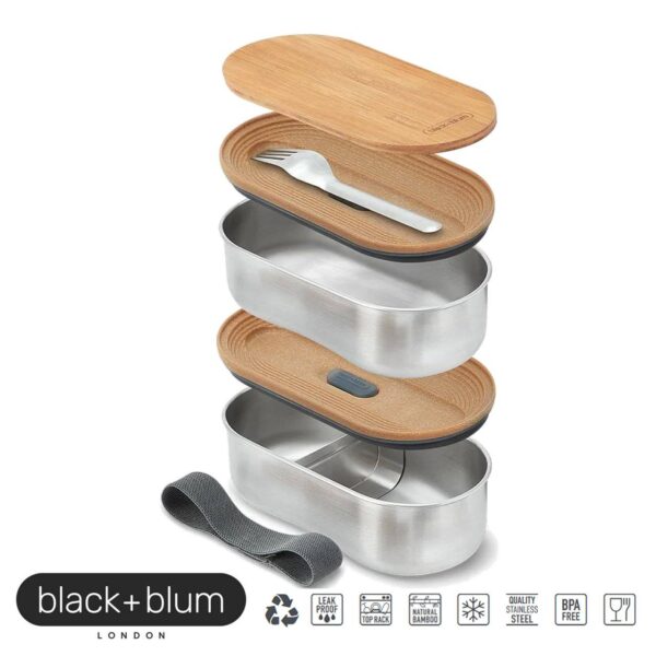 Stainless steel Bento Box Black+Blum BAMBTL016 - immagine 3