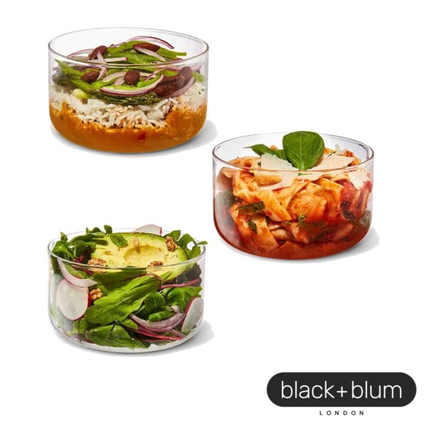 Glass Lunch Box Bowl Black+Blum GRLBL014 - immagine 6