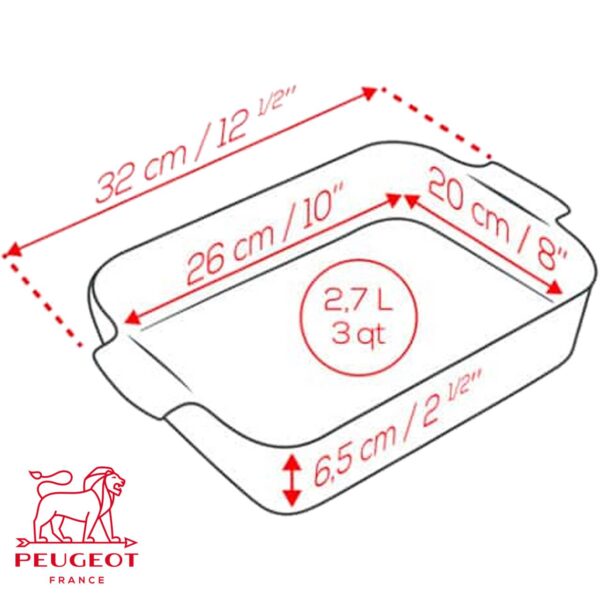 Pirofila rettangolare in ceramica Peugeot Appolia 32 cm PSP61500 - immagine 7