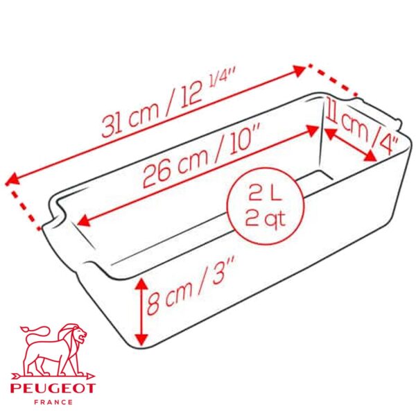 Terrina per pane e dolci in ceramica Peugeot Appolia 31 cm PSP60510 - immagine 5