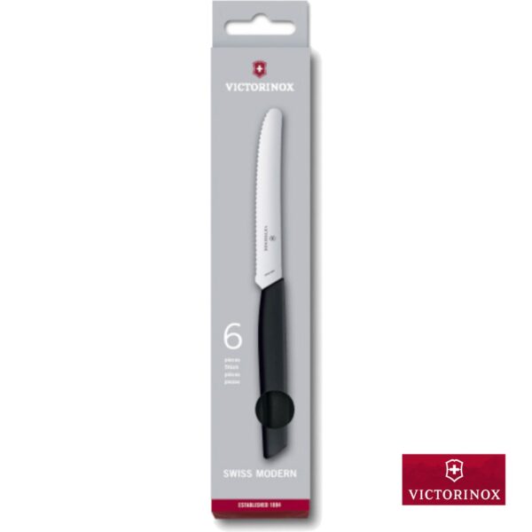 Set 6 coltelli da tavola e pomodoro Victorinox Swiss Modern 6.9003.11W - immagine 3