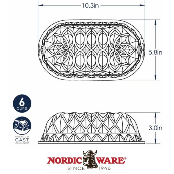 Stampo Jubilee Loaf Nordic Ware NW 82677 - immagine 7