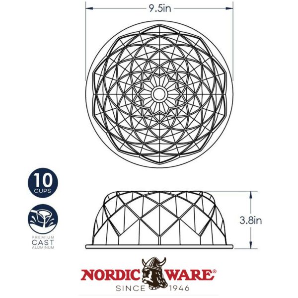 Stampo Jubilee Bundt Pan Nordic Ware NW 88377 - immagine 6