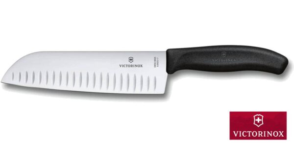 Coltello Santoku con alveoli 17 cm Swiss Classic Victorinox 6.8523.17B - immagine 2