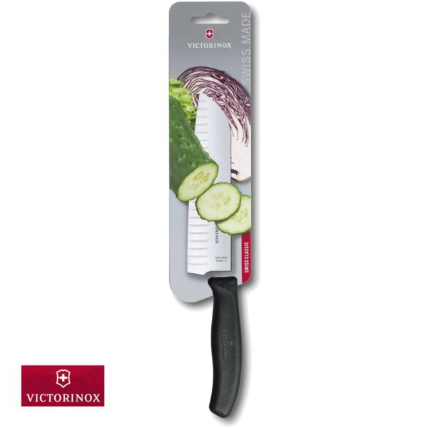 Coltello Santoku con alveoli 17 cm Swiss Classic Victorinox 6.8523.17B - immagine 3