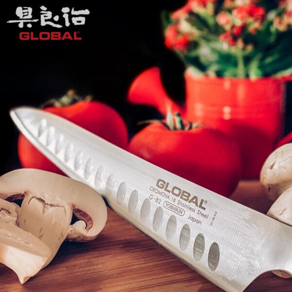 Coltello Global Serie G trinciante alveolato 21 cm G-82 - immagine 3