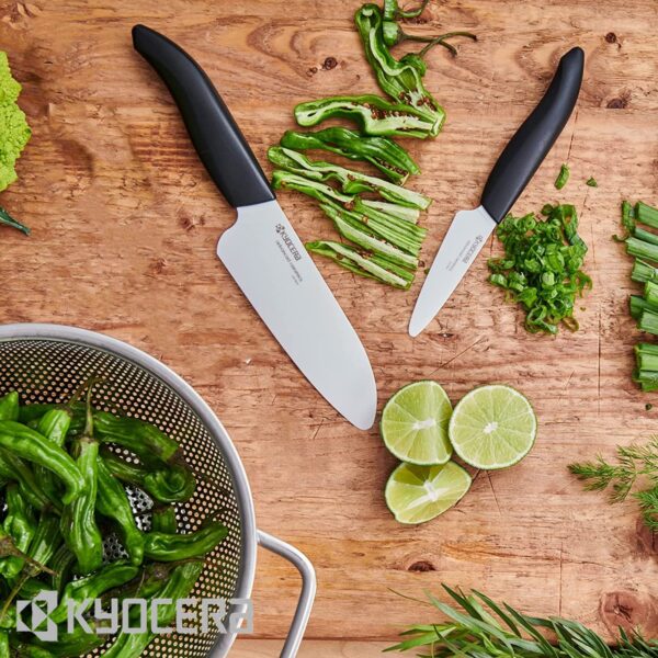 Set Santoku e Spelucchino Kyocera FK2PCWHBKEU - immagine 4