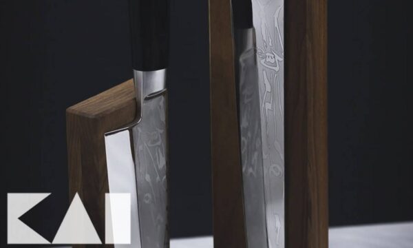 Ceppo portacoltelli Kai Stonehenge magnetico in legno di Noce STH-4.1 - immagine 3