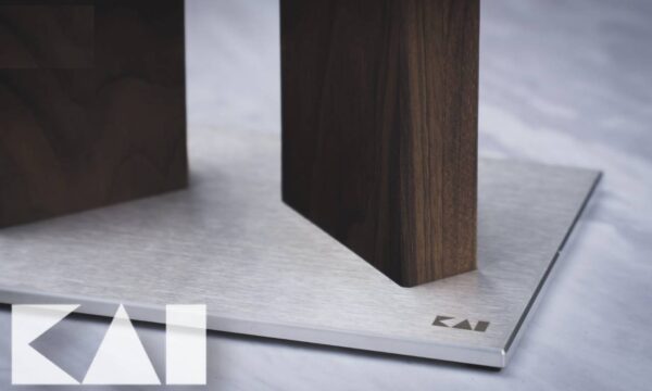 Ceppo portacoltelli Kai Stonehenge magnetico in legno di Noce STH-4.1 - immagine 4
