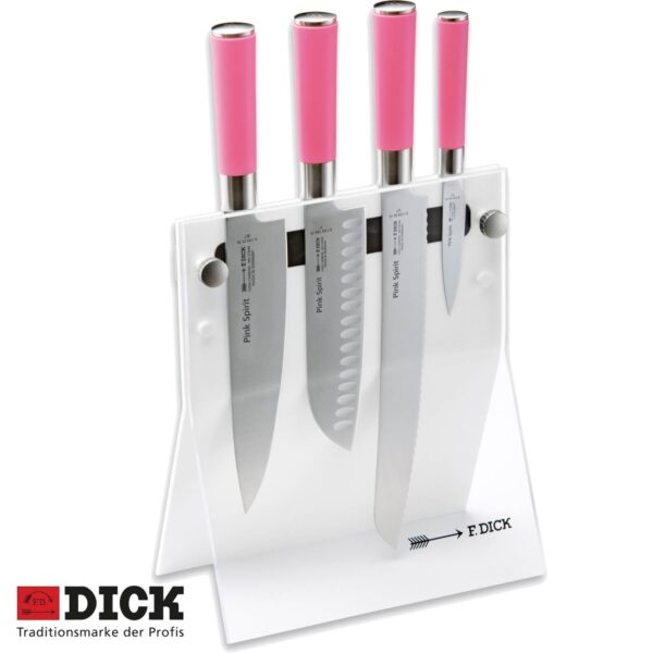 Set 4 coltelli Dick Pink Spirit + ceppo Dick - immagine 2