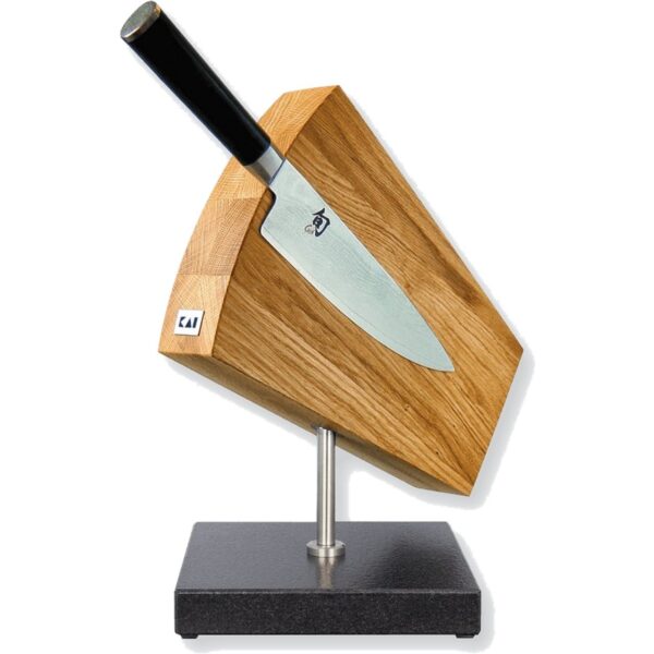 Ceppo portacoltelli girevole in legno di quercia Kai DM-0794