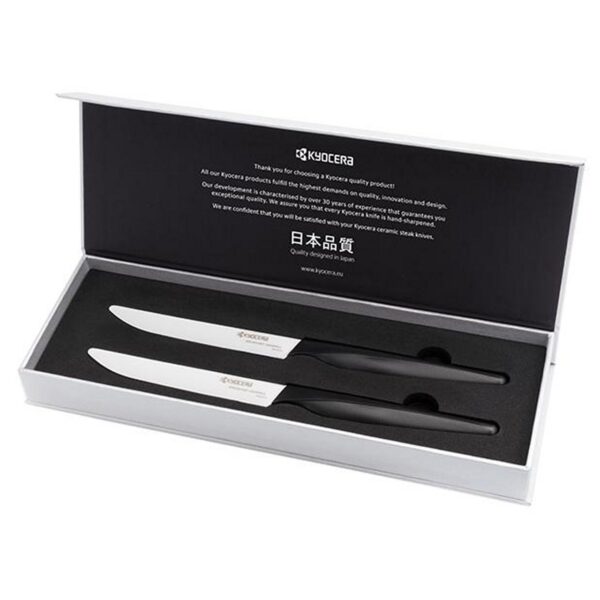 Set 2 coltelli da bistecca Kyocera SK2WHBK
