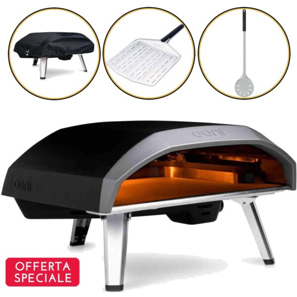 Set completo forno pizza Ooni Koda 16 + accessori Ooni