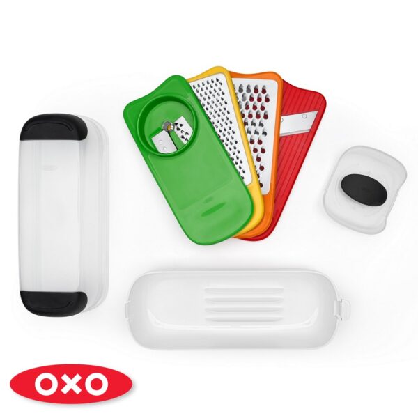 Set affettaverdure a spirale e grattugie Oxo 11243900 - immagine 4