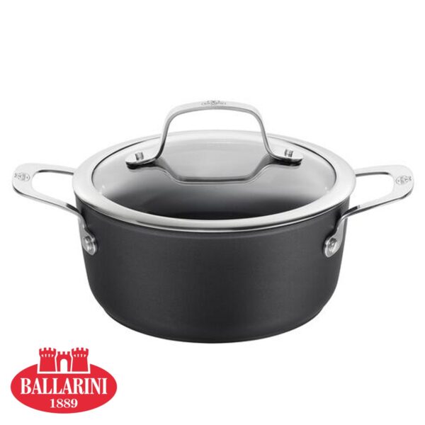 Casseruola Ballarini Alba due maniglie + coperchio 75002-48 - immagine 2
