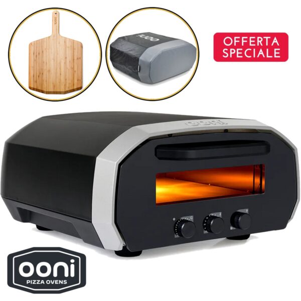 Kit forno pizza Ooni Volt12 + copertura + pala in bambù Ooni - immagine 2