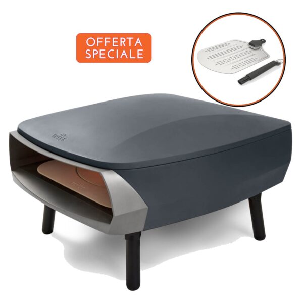 Set forno pizza Etna Rotante 2.0 Witt + pala in alluminio da 30cm