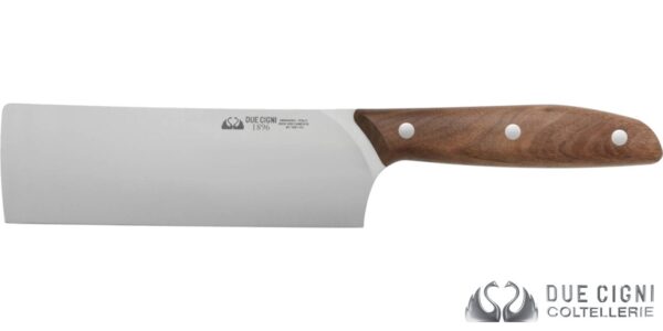 Coltello Nakiri Due Cigni Linea 1896 in noce 18 cm 2C-1021-NO - immagine 2