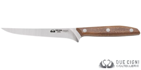 Coltello Disosso Due Cigni Linea 1896 in noce 15 cm 2C-1006-NO - immagine 2