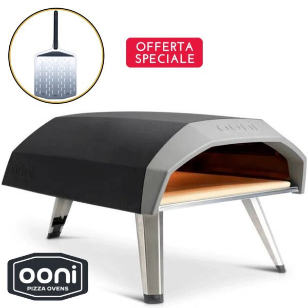Kit forno pizza a gas Ooni Koda 12 + Pala alluminio Ooni