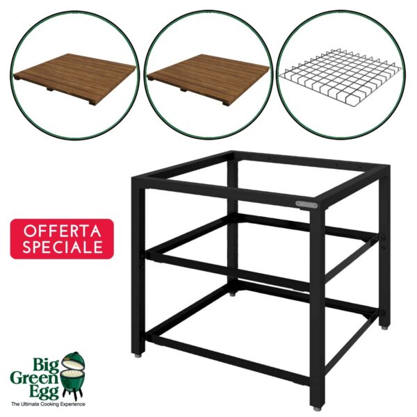 Set modulo Expansion Frame Big Green Egg completo di inserti - immagine 2