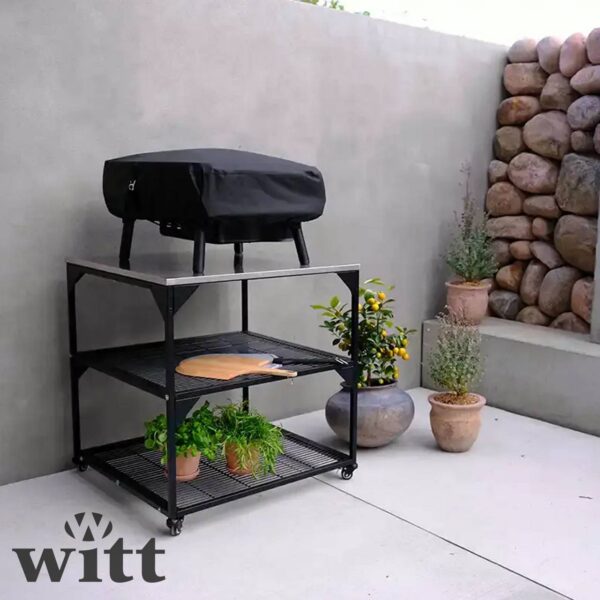 Set forno pizza Etna Rotante 2.0 Witt + pala in alluminio + copertura + rotella Witt - immagine 6