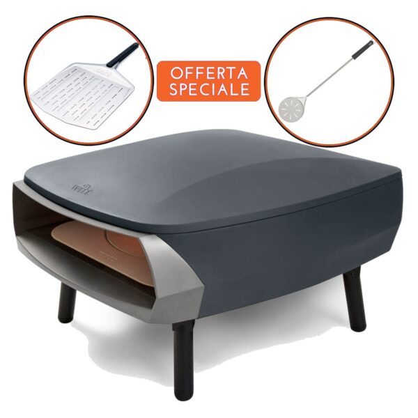 Set forno pizza Etna rotante 2.0 Witt + pala da 35cm + pala giropizza Witt