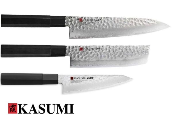 Set 3 coltelli Kasumi serie Kuro - immagine 2