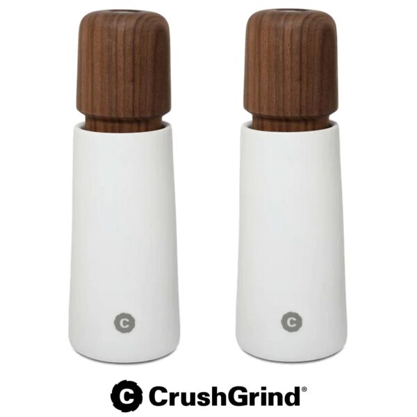 Set of 2 sale e pepe Stockholm in ceramica white CrushGrind CGSTO17WHPW - immagine 2