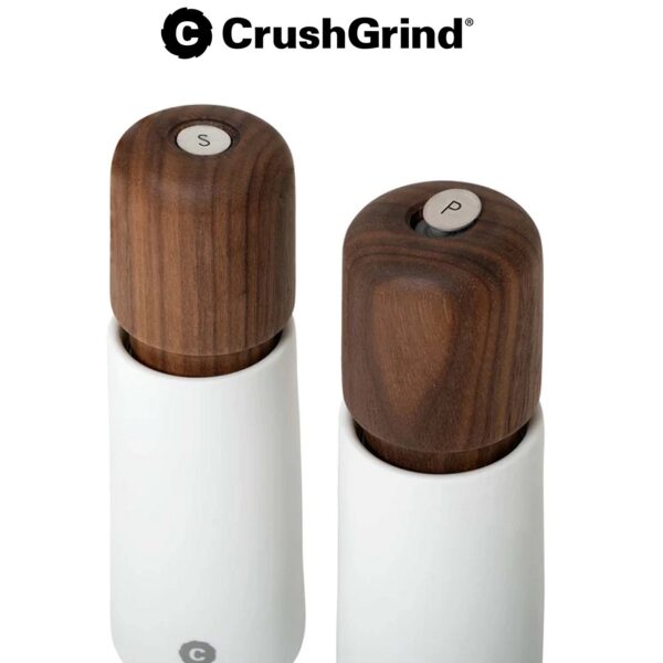 Set of 2 sale e pepe Stockholm in ceramica white CrushGrind CGSTO17WHPW - immagine 3