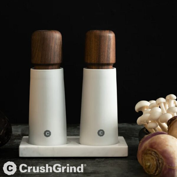 Set of 2 sale e pepe Stockholm in ceramica white CrushGrind CGSTO17WHPW - immagine 6
