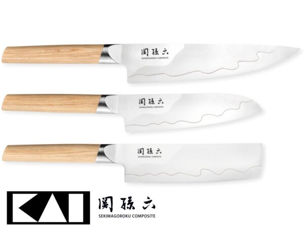 Set 3 coltelli Kai Seki Magoroku Composite - immagine 2