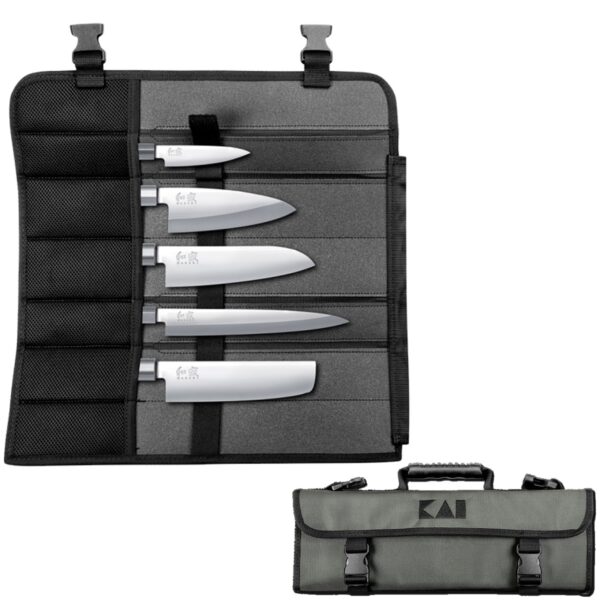 Set coltelli da cucina Kai Wasabi + Borsa portacoltelli DM-0781JP67