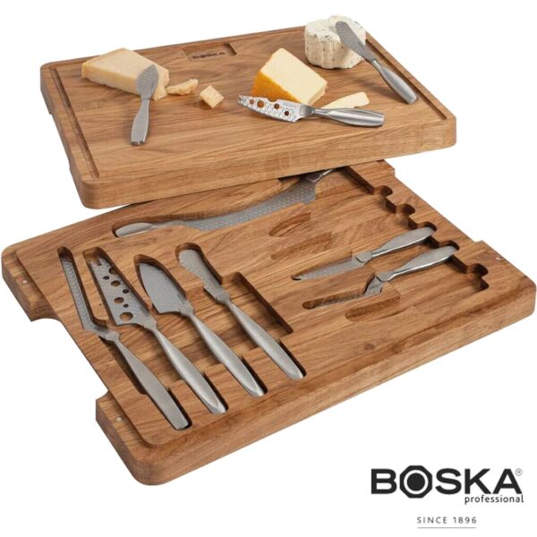 Set 10 coltelli da formaggio Boska Monaco+ con tagliere e cassetto 307105 - immagine 3
