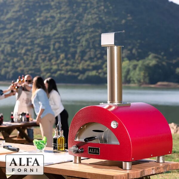 Forno pizza Alfa Forni Moderno Portable gas rosso antico FXMD-PT-GROA - immagine 5