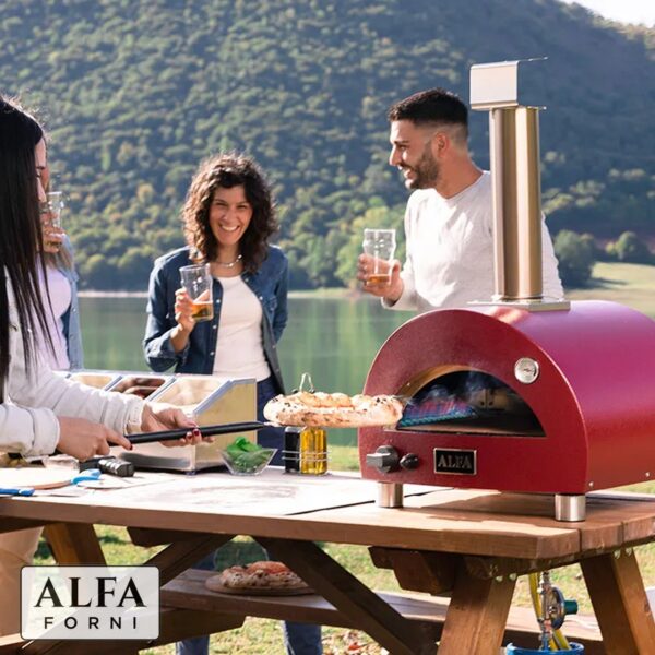 Forno pizza Alfa Forni Moderno Portable gas rosso antico FXMD-PT-GROA - immagine 6